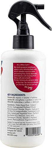 SoCozy Socozy Curl Spray Leave-in Conditioner for Kids Hair Detangles and Restores Curls 8 Fl Ounce No Parabens, Sulfates, Synthetic Colors or Dyes, 2 fluid_ounces (Pack Of 2)