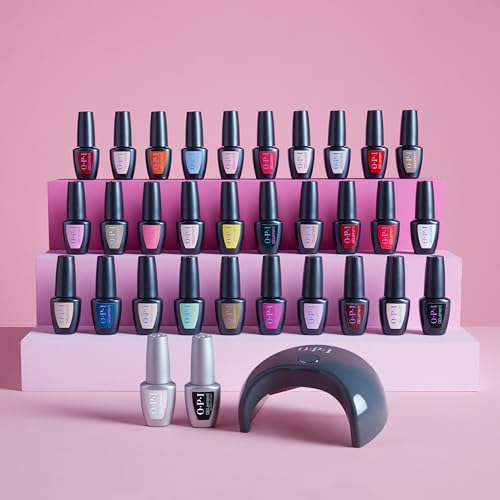 OPI GELement LED Curing Lamp for Gel Nail Polish | DIY Professional Salon Quality Manicure Results | 4 Finger Design & Mirrored Interior for Curing | 60 Second Timer
