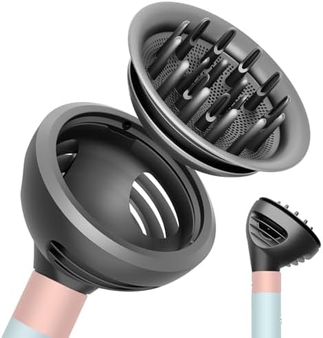 Wave Curl Diffuser for Dyson Airwrap – Dome and Diffuse Modes for Curl Wave Hair, Hair Diffuser Attachment Compatible with Airwrap Styler HS01/05