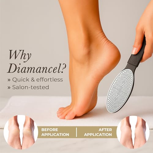 Diamancel Luxury Diamond Foot Buffer - #11 Medium Grit Rasp – For Average Calluses, Rough Skin & Regular Maintenance
