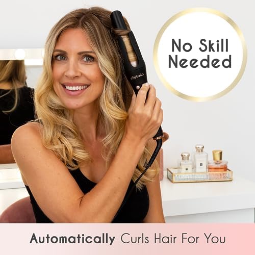 ELLA BELLA® Automatic Rotating Curling Iron • Auto Hair Curlers • Easy to Use • Digital Display to Accurately Control Temperature • Transform Your Look in Seconds • Ideal for Longer Hair