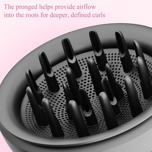 Wave Curl Diffuser for Dyson Airwrap – Dome and Diffuse Modes for Curl Wave Hair, Hair Diffuser Attachment Compatible with Airwrap Styler HS01/05
