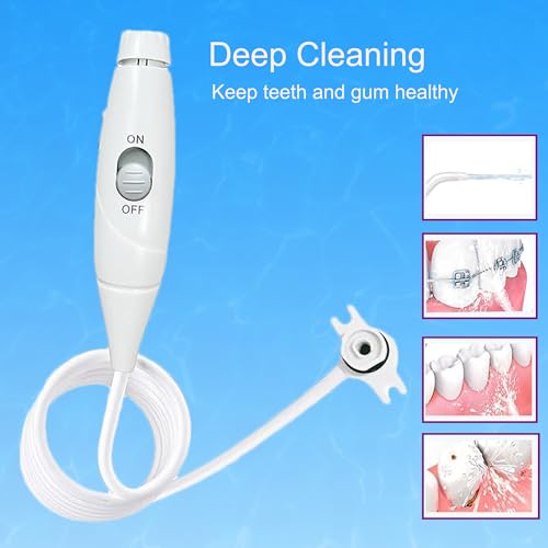 Oral Hygiene Accessories Replacement Hose and Handle Parts Compatible with Waterpik Water Flosser WP-100 WP-300 WP-660 WP-662 WP-670 WP-672 WP-900 (GREY)
