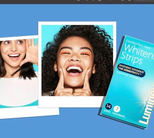 Luminex Teeth Whitening Strips - 21 Treatments, 42 White Strips - Lemieux Peroxide-Free Kit Natural Formula - Enamel-Safe Lumino Teeth Whitener - Sensitivity-Free Luminox Technology (Pack of 1)