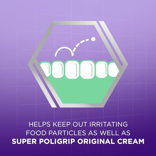 Super Poligrip Comfort Seal Denture and Partials Adhesive Strips, 40 Count