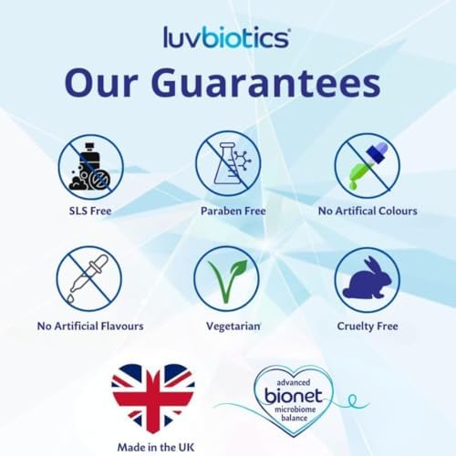 Luv Biotics Fluoride Free Mouthwash with Oral Probiotics, Xylitol & Aloe Vera - 500ml