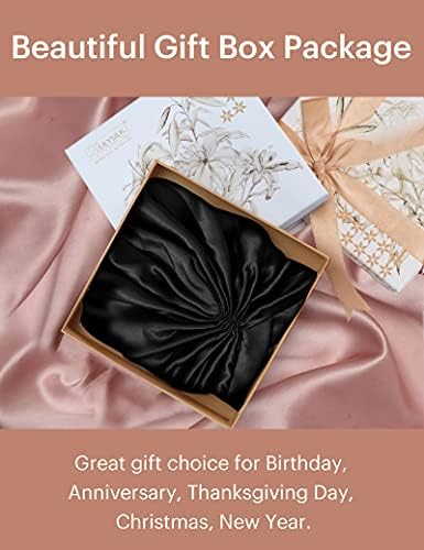 LilySilk Silk Bonnet for Sleeping Womens 100% Mulberry Silk Sleep Cap Hair Wrap for Curly Long Hair