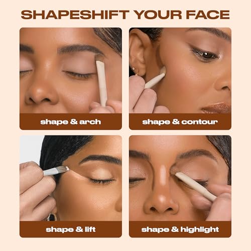 URBAN DECAY Naked Shaped Eyeshadow Palette - Multi-Use Warm-Toned Neutral Eye & Face Palette, 14 Crease-Resistant & Transfer-Resistant Shades, Up to 16 HR Wear, Sculpting Creams, Defining Powders