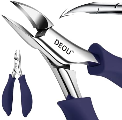 Professional Stainless Steel Podiatrist Nail Clippers, Heavy Duty Manicure Pliers for Thick Nails, Pedicure Toe Nail Clippers Tools for Men Women
