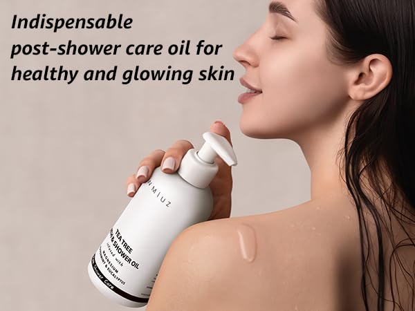 Magnesium inShower Body Conditioner Soft Skin Post Shower Care Moisturizer for Body Legs Bath Oil Sore Muscles Recovery Peppermint Eucalyptus Tea Tree Spa Gift