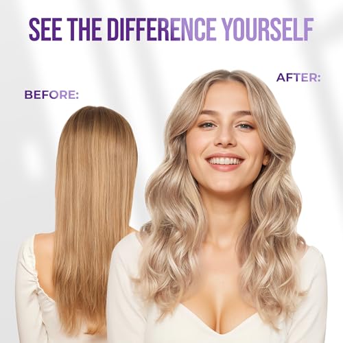 Sunatoria New Keratin Purple Hair Mask- Blonde Hair Purple Toner - Repair & Nourishment Treatment For Bleached, Brassy Hair - Blue Hair Mask, No Yellow Tones - Deep Conditioner For Color Treated Locks