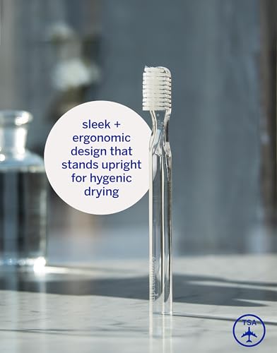 Supersmile New Generation Toothbrush w/Patented 45° Soft Nylon Bristles - Whitening Tooth Brush w/Ergonomic Handle Guarantees ADA Recommended Brushing Angle for Adults & Children