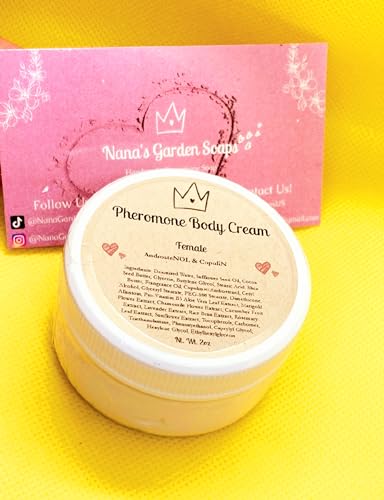 Nana's Garden Pheromone Body Cream + Soap Bar Combo 2oz/4oz Womens (Copulins + Androstenol)