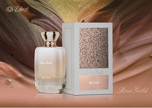 Zakat ROSE GOLD 100ml.e 80vol 3.4fl.oz EUA De Parfum Vaporisateur Natural Spray ZOGHBI