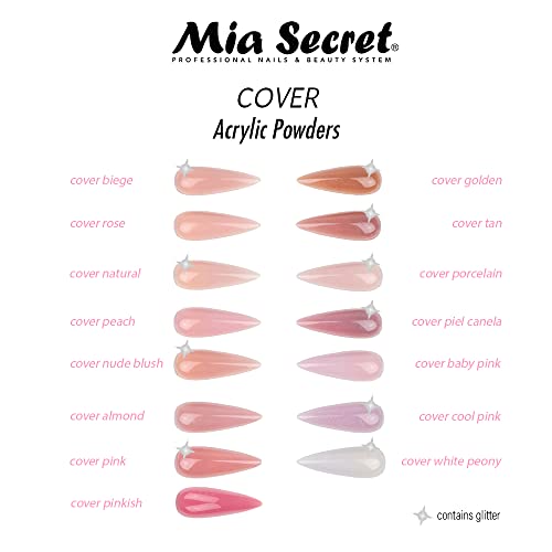 Mia Secret Cover Pink Acrylic Powder - Easy to Apply - 2 Ounce