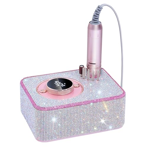 Electric Nail Drill 35000 RPM, Professional Rechargeable Nail File Kit, Nail Drill Machine, Acrylic Nail Kit for Any Manicure, Pedicure, Ideal Nail Art Tools, Designed for Salon, Home