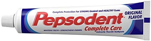 Pepsodent Complete Care Original Flavor Toothpaste, 5.5 oz (156 g) (Bundle of 12)