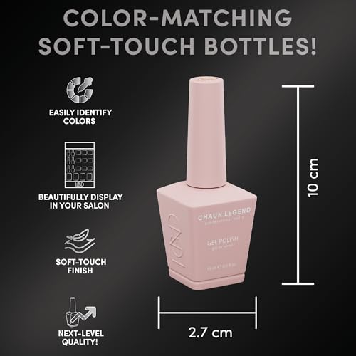 Chaun Legend UV Gel Nail Polish, 0.5 Ounce Long Lasting Salon Quality, Bubble Free Professional Manicures, Quick Dry, High Shine, Can't Elope LG5032 (creamy white)