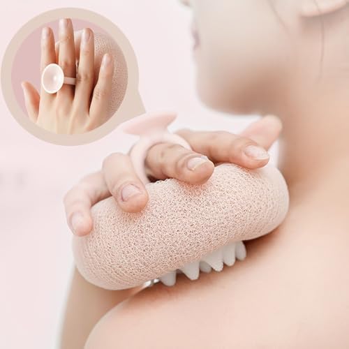 Super Soft Sunflower Suction Cup Bath Ball, 2025 New Bath Cleaning Brush, 2-in-1 Sponge Mesh Pouf Ball Body Scrubber, Shower Gloves Exfoliating Accessories for Men and Women