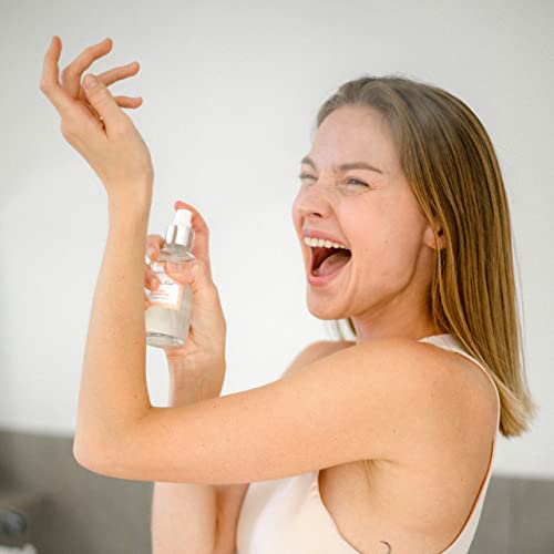 Olivia Care Body Mist Spray Made with Natural Sweet Clementine Scent - Refreshing, Soothing, Cooling & Moisturizing - Eliminate Odor with Fresh Floal Aroma - 4 FL OZ