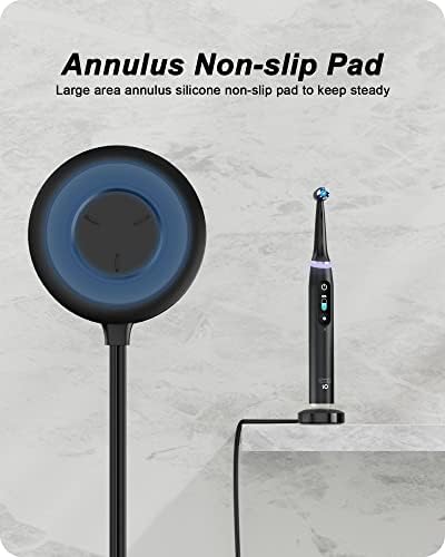 WUKUR Magnetic Charger Replacement for Oral-B iO Series 7/8/9 Electric Toothbrush, Magnetic Charging Base Compatible with Oral-B Electric Toothbrush iO Series (Black)
