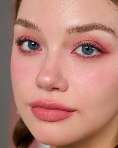 Flower Knows Strawberry Cupid Makeup Palette,Eyeshadow,Blush,Highlighting & Contour All-in-One Face Makeup Palette with 4 Matte+3 Shimmer Pink Shades(S02 Cupid's Mischief,0.49 Oz)