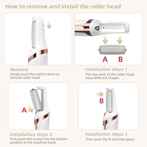 Electric Foot Callus Remover, Electronic Foot File, Portable Electric Callus Remover for Feet, Pedicure Tools for Dead Skin Calluses