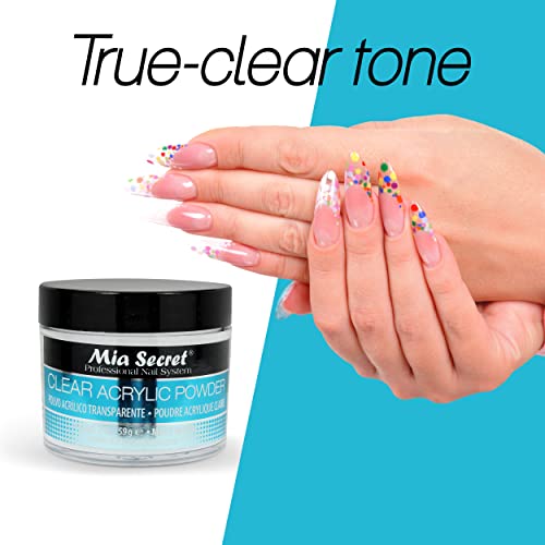 Mia Secret Clear Acrylic Powder (2oz)