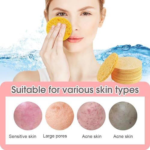 Sugar Baby Turmeric Kojic Pads, Glow up Pads - Turmeric & Kojic Acid Pads 30 ct, Turmeric Skin Care Pads, Natural Compressed Sponge for Back and Face Cleansing & Exfoliating (3Pack (90pcs))