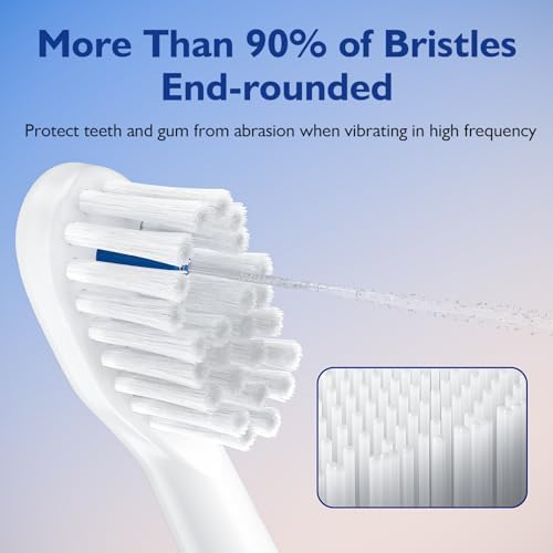 Toothbrush Replacement Heads for Sonic Fusion and Sonic Fusion 2.0, Sonic Fusion Professional and Sonic Fusion 2.0 Professional, SF-01, SF-02, SF-03 and SF-04 (White, 3Packs)