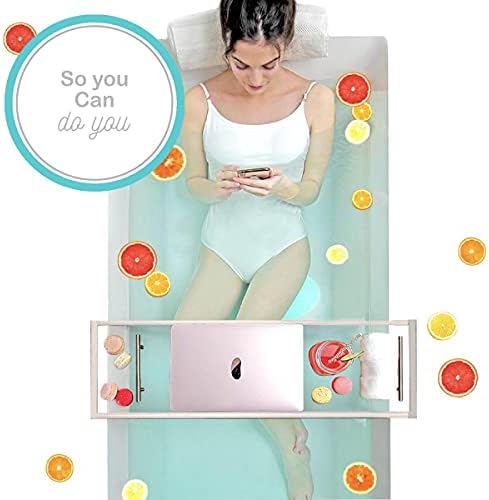 Luxury Body Stopper, Anti-Slip Spa Accessory, Holds Reclined Position in Bath to Fully Release Tension, Bathe Comfortably Hands Free, and Keep Your Hair Dry. Recline, Relax, Stay Put!