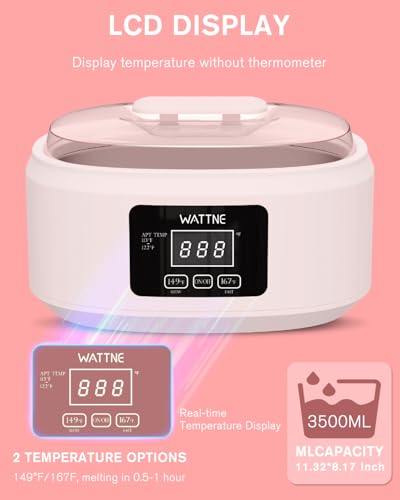 Paraffin Wax Machine for Hand and Feet -Paraffin Wax Warmer Moisturizing Kit Auto-time and Keep Warm Paraffin Hand Wax Machine for Arthritis (Pink)