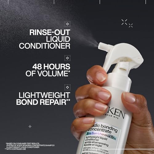 Redken Bonding Lightweight Liquid Conditioner for Damaged Hair Repair | Volumize & Condition | Acidic Bonding Concentrate | Sulfate-Free Spray Conditioner | For Fine or Thin Hair