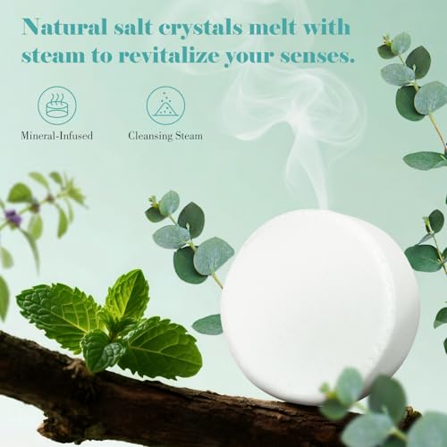 W&E Choice Shower Steamers Aromatherapy - Shower Bombs Birthday Gifts for Women, Eucalyptus Mint Essential Oils for Daily Relaxation & Stress Relief, Gift for Women & Men, Mom, Teen 18 Pack