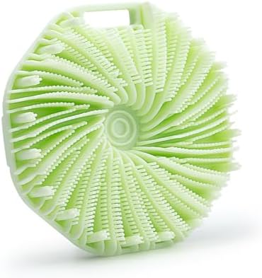 Suddies Body Scrubber, Silicone Body Scrubber, Silicone Loofah, Body Scrub Brush for Effective Showering Exfoliation, Travel Loofah for Women & Men for Delicate Skin (Green)
