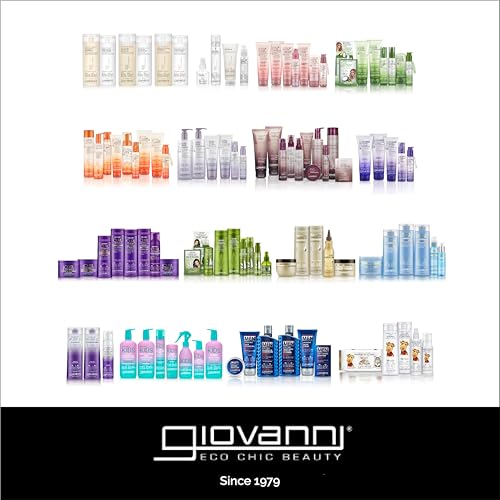 GIOVANNI ECO CHIC 50:50 Balanced Hydrating Calming Conditioner - Leaves Hair pH Balanced, Ideal for Over-Processed, Environmentally Stressed Hair, No Parabens, Color Safe, Sulfate Free - 24 oz