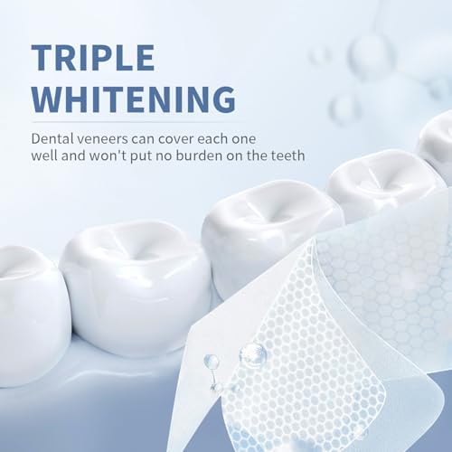 Somall 3-Day Rapid Teeth Whitening Strips for Sensitive Teeth,Professional 9D Enamel-Safe Whitening Kit, 28 Strips (14 Pack) Dentist Formulated & Certified Non-Toxic, Stain Removal for Coffee&Smoking
