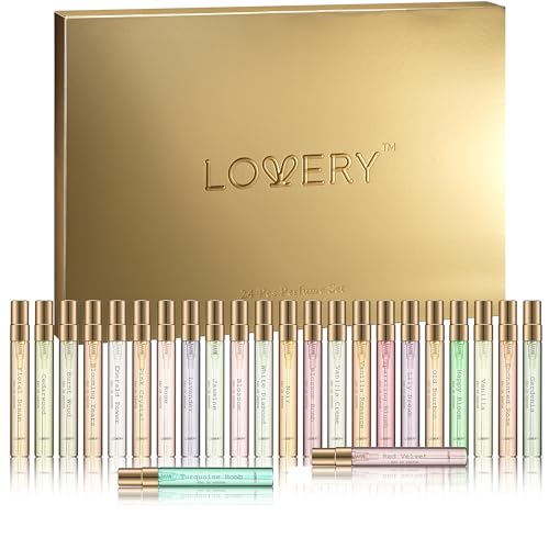 Advent Calendar 2025 Adult Women – 24pc Perfume Gift Set for Her – Christmas Beauty Gifts for Women, Wife, Mom, Teen Girls Floral Fragrance Sampler, Travel-Size Perfumes - Holiday Countdown Calendar