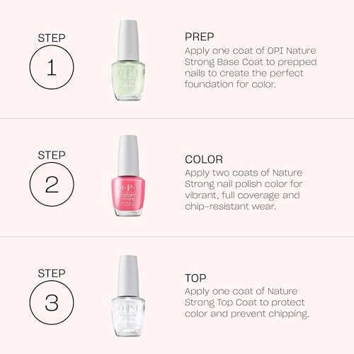 OPI Nature Strong Natural Origin Nail Polish | Opaque Bright Blue & Green Crème Eco-Friendly Nail Polish | Plant Based, Vegan, Cruelty Free
