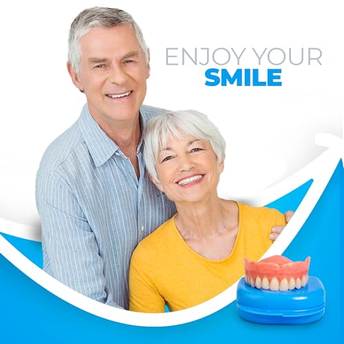 DIY Dentures, Customizable Kit with 12 Pieces, Simple to Use. Dentures Upper and Lower, Home Denture Solution for an Ideal Smile, Women and Men