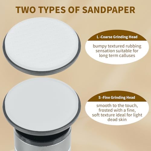 The 2025 Latest Model Electric Feet Callus Remover,Electric Foot Files for Men & Women,Electric Callus Remover for Feet Dead Skin and Calluse,Rechargeable Digital Feet Callus with 4 Grinding Heads