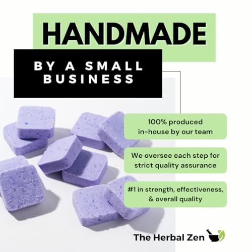 Lavender Shower Steamers Aromatherapy with Essential Oils, Made in the USA Shower Bombs, Shower Bomb Aromatherapy, Relaxing Gifts for Women, Spa Day Gifts, Birthday Gifts for Women and Men
