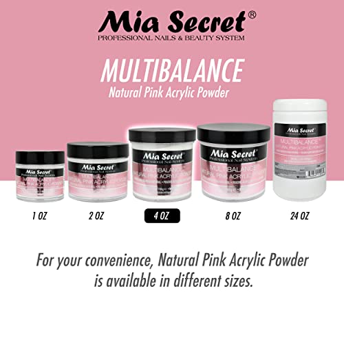 Mia Secret Acrylic Powder Multi Balance Natural Pink - 4 Oz