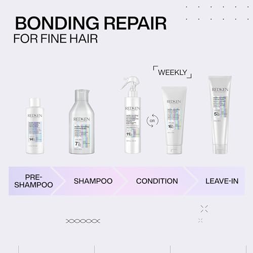 Redken Bonding Lightweight Liquid Conditioner for Damaged Hair Repair | Volumize & Condition | Acidic Bonding Concentrate | Sulfate-Free Spray Conditioner | For Fine or Thin Hair