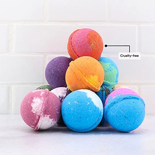 Sky Organics Bath Bomb Gift Set for Body to Soak, Nourish & Relax, 12 ct.