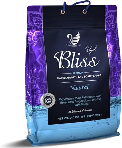 Magnesium Bath & Foot Soak | Salt Flake 15 LB (240 OZ), Super Value Pack | Natural Salts for Relaxation, Wellness & Muscle Relief, Soaking, Recovery & Stress Relief - 15 LB (240 OZ)