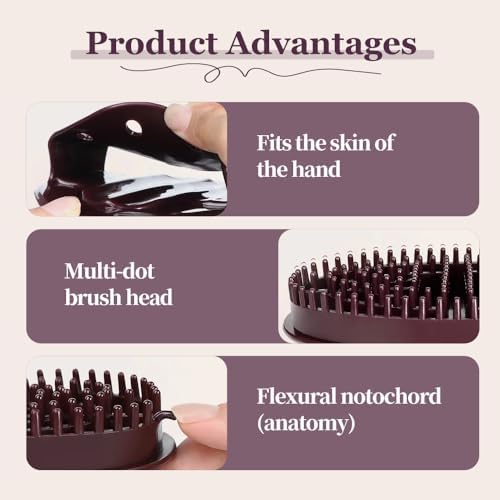 Upgrade Meridian Brush Massage Body, 2025 New Full Body Relaxation Handheld Massage Comb Meridian Brush, Portable Beauty Salon Professional Custom Meridian Comb (Purple)
