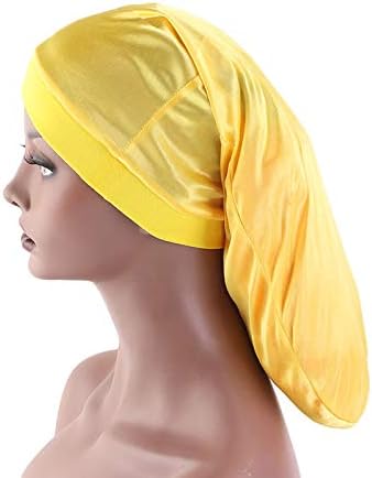 Unisex Spandex Braids & Dreadlocks Cap 3 Packed,Jumbo Satin Night Sleep Bonnet Hair Covers for Men Women