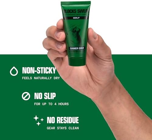 New Golf Grip Lotion by Gamer Grip– Sweat-Resistant, Fast-Drying Hand Cream for Stronger Grip – No Chalk, No Mess, No Residue – Made in USA