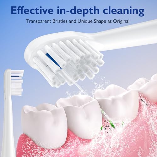 Toothbrush Replacement Heads for Sonic Fusion and Sonic Fusion 2.0, Sonic Fusion Professional and Sonic Fusion 2.0 Professional, SF-01, SF-02, SF-03 and SF-04 (White, 3Packs)
